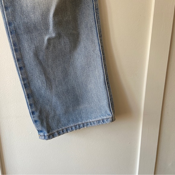 Zara TRF straight leg blue jeans exposed buttons - Size 40 (uk 12) - Picture 2 of 10